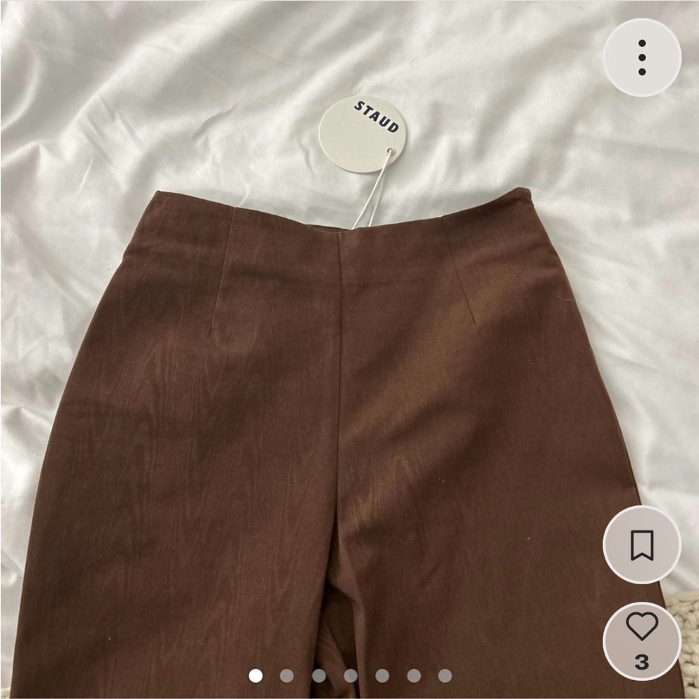 Staud Brown High-Waisted Pants